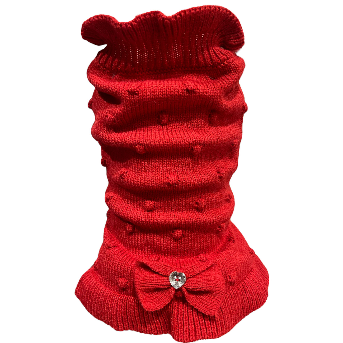 Adorable Red Knit Dress